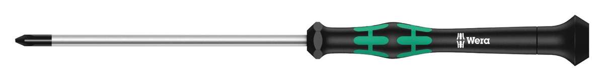 Wera (118024) Phillips Screwdriver, Precision, #1 Tip, 80 mm Blade Length