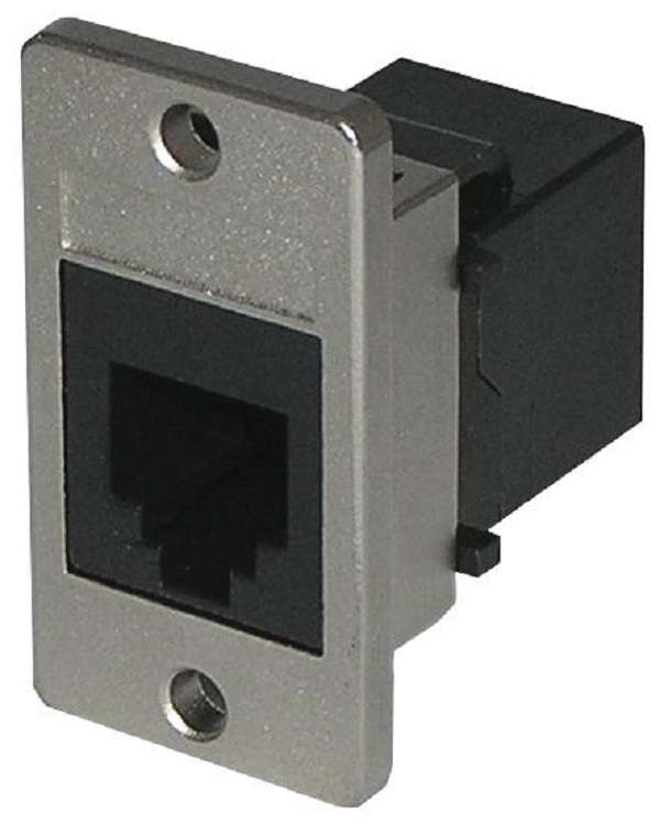 Tuk (KCK66PM) Panel Mount RJ11/RJ12 Keystone Coupler