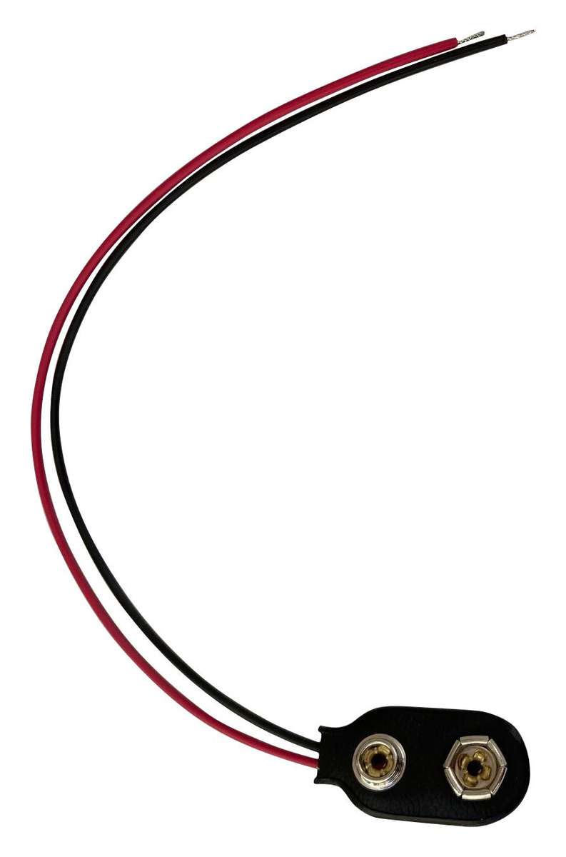 Multicomp Pro (MP006237) Battery Contact, PP3, Copper, 6" Wire Lead