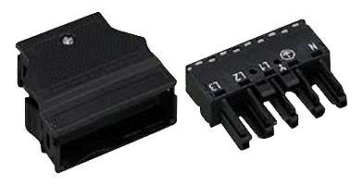 Wago (770-105) Rectangular Connector, 5 Contacts, Receptacle, Clamp, 1 Row