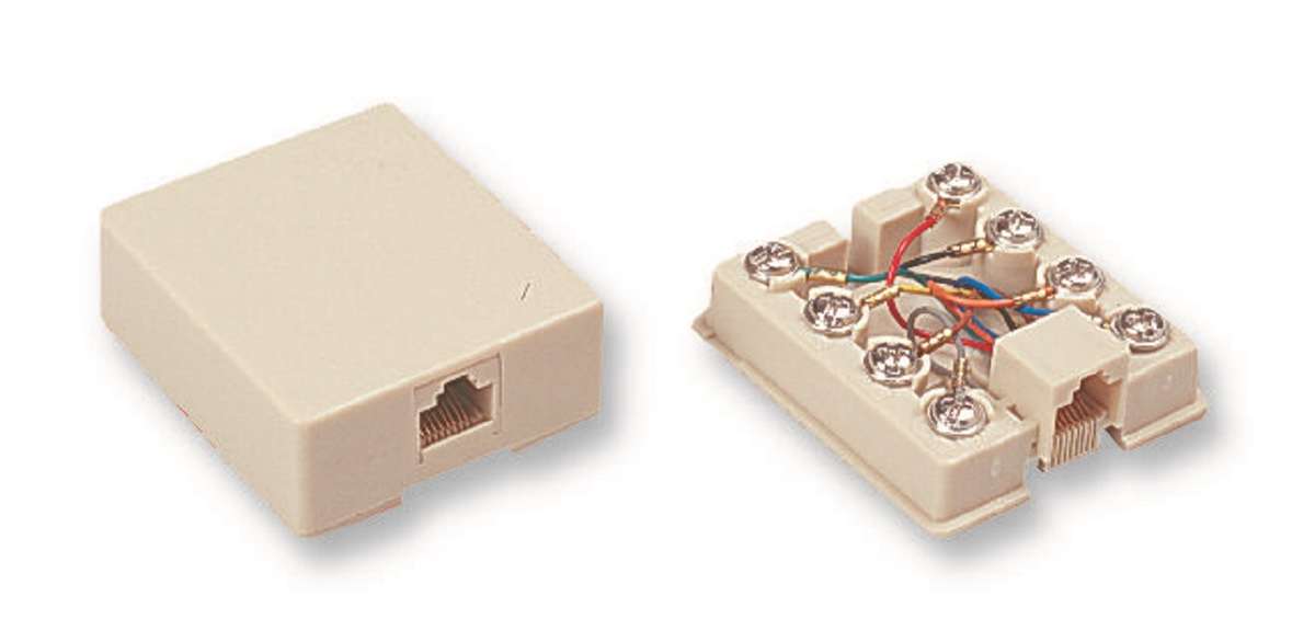 Tuk (JSP) Modular Connector, RJ45 Jack, 1 x 1 (Port), 8P8C