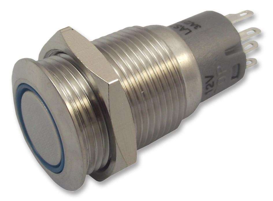 Bulgin Limited (MP0045/1D2BL012) Vandal Resistant Switch, 16.2 mm