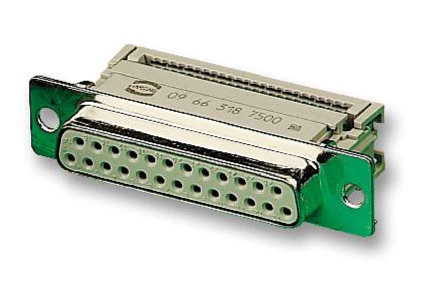 Harting (09 66 318 7500.) D Sub Connector, Receptacle, 25 Contacts