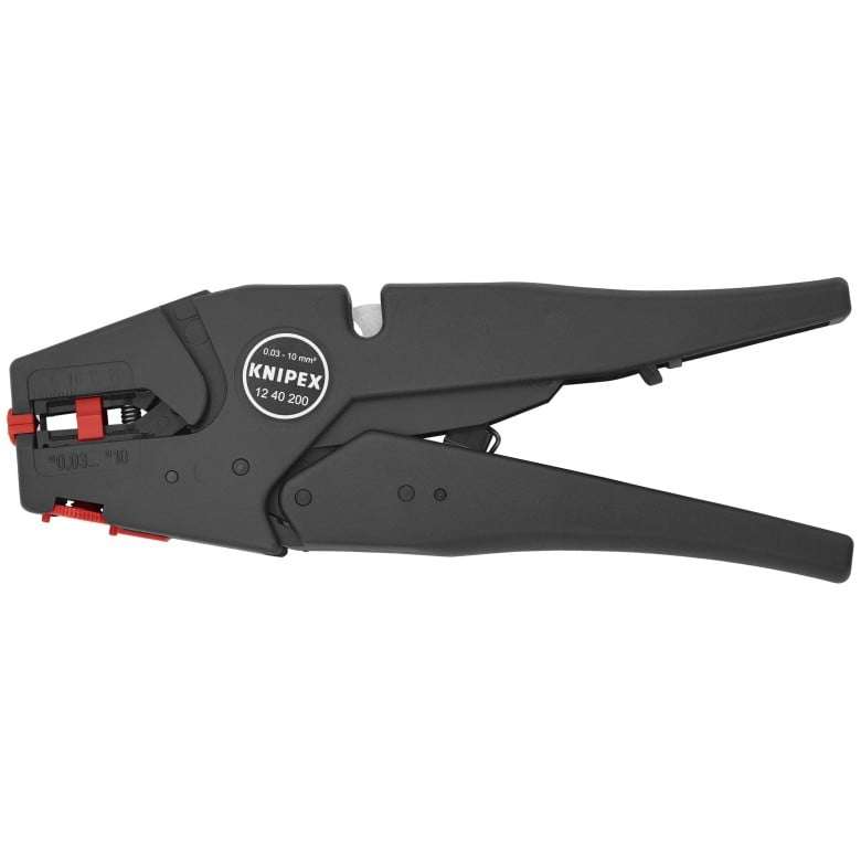 Knipex (12 40 200)Insulation Self-Adjusting, 200mm, 32-7 AWG / 0.03-10mm