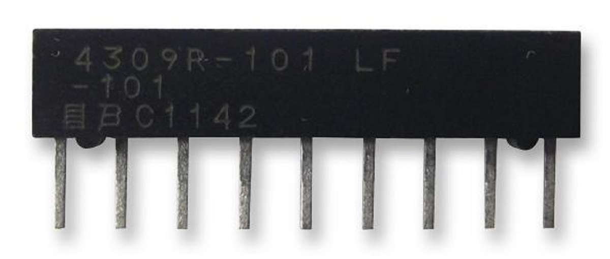 Bourns (4309R-101-472LF) Fixed Network Resistor, 4.7 kohm, Bussed