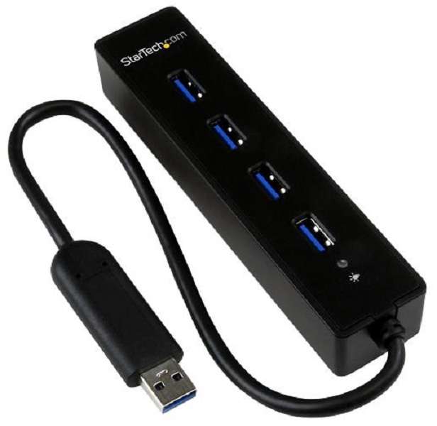 Startech (ST4300PBU3) 4 Port Portable USB 3.0 Hub - Bus Powered