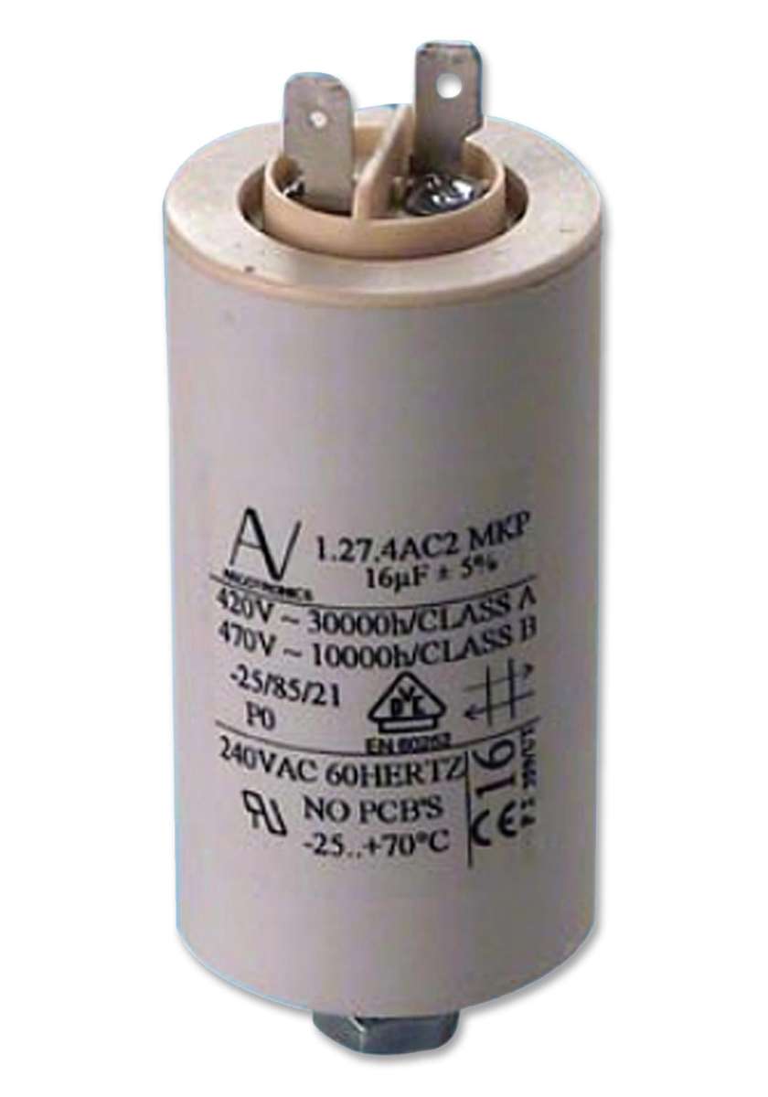 Kemet (C878BF34400AA4J) Motor Run Capacitor, Metallized PP, Can, 4 µF