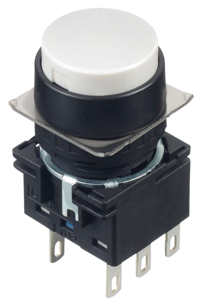 Idec (LB1B-A1T6W) Industrial Pushbutton Switch, LB, 16 mm