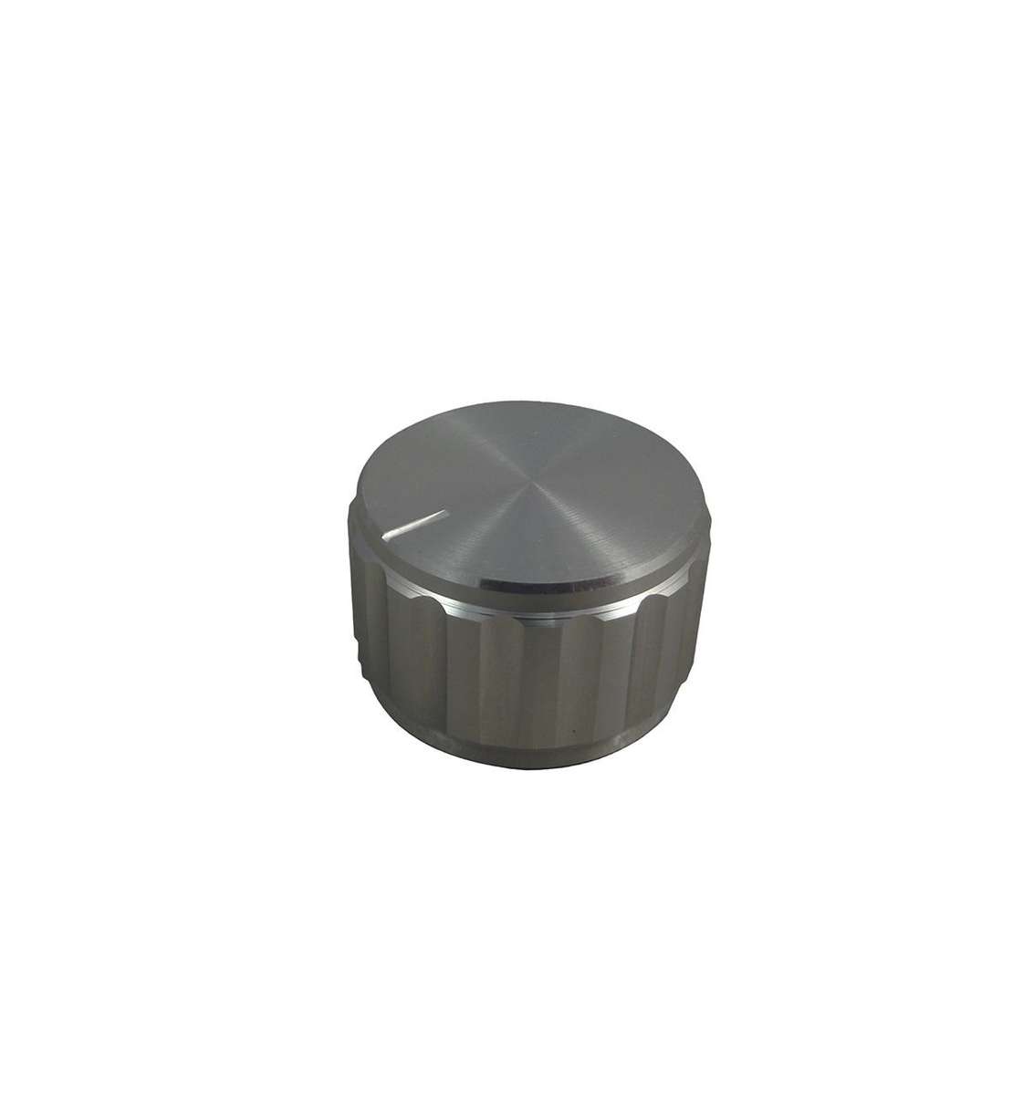 Multicomp Pro (25T-2T) Knob, Round Shaft, 6.35 mm, Aluminium