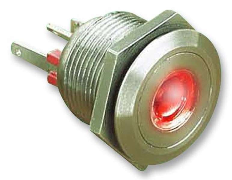 Bulgin Limited (MPI001/28/D1) Vandal Resistant Switch, 19.2 mm
