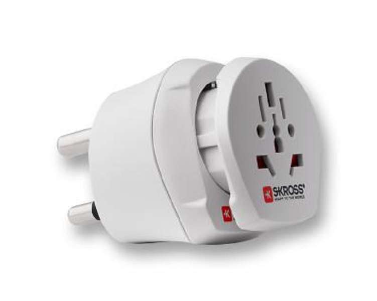 Skross (1.500202) Mains Adapter, Australia/China, Euro (Schuko & 2-pole)