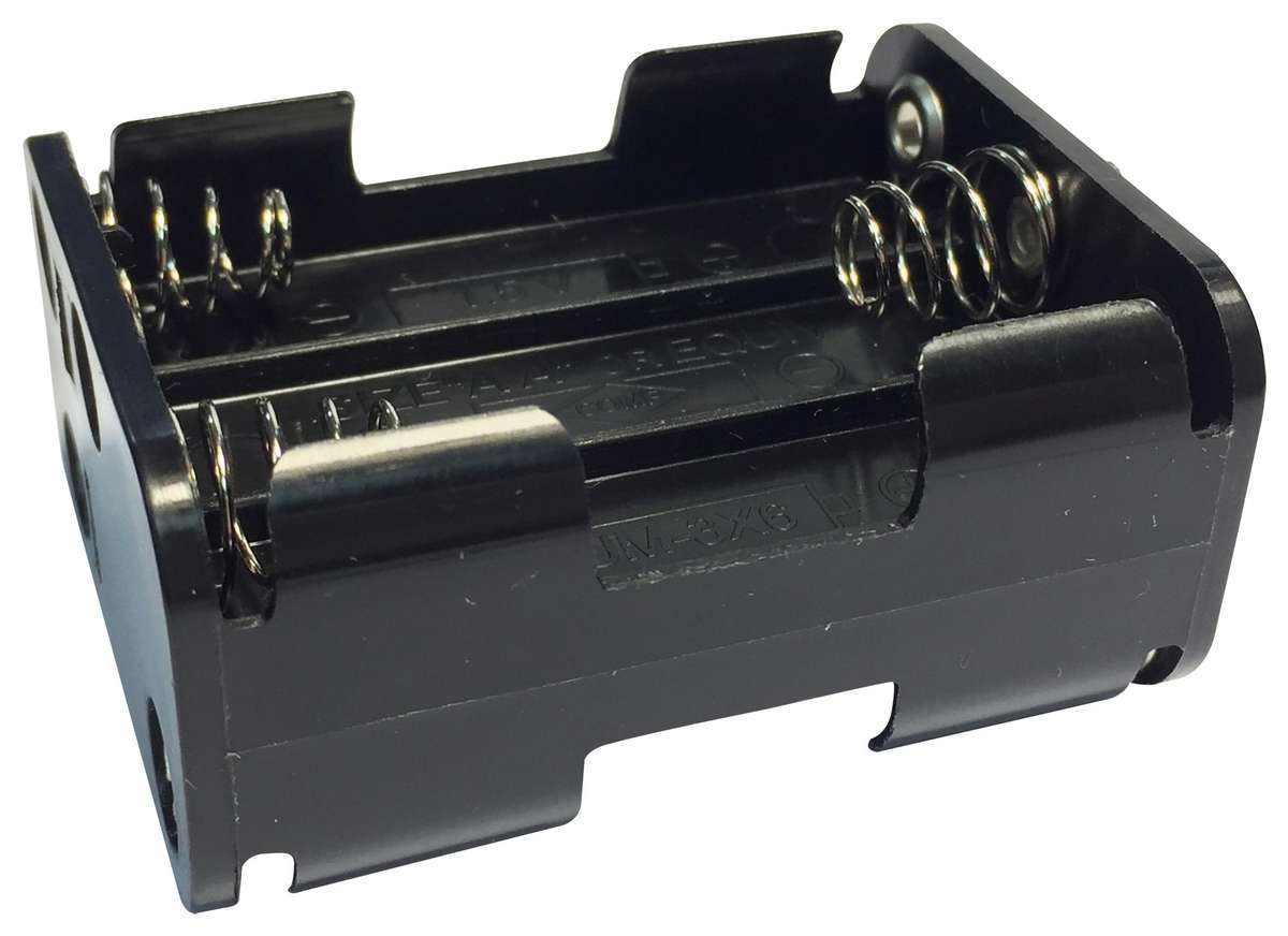 Pro Power (PE000027) Battery Holder, Snap On, AA Battery Size, 6 Position