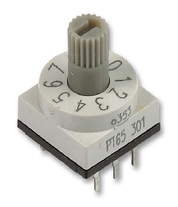 Apem (PT65-301) Rotary Coded Switch, PT65, Through Hole, 10 Position