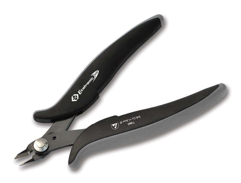 CK Tools (T3885) Cutter, ESD, Side, 139 mm, Full Flush, 1.3 mm