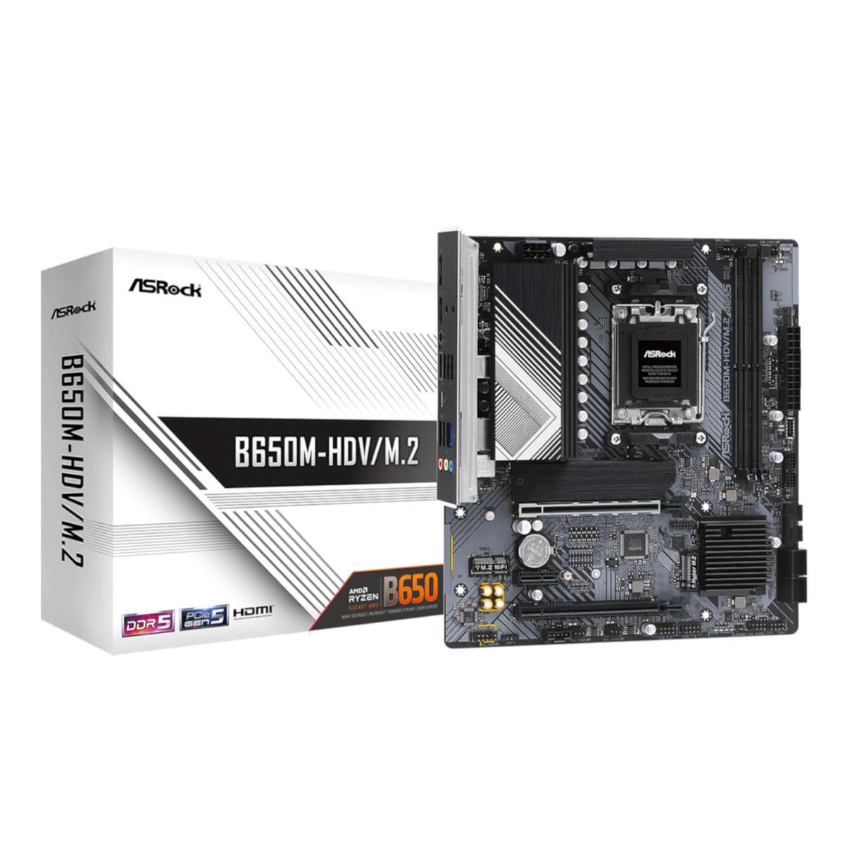 ASRock B650M-HDV/M.2 Motherboard (AMD AM5)