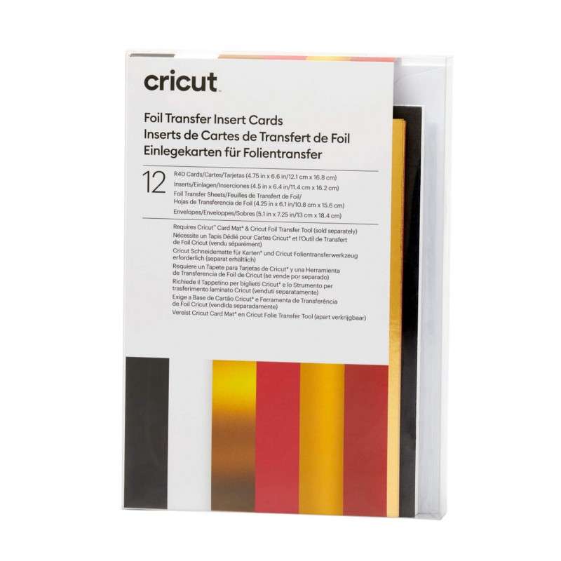 Cricut Insert Cards Foil Royal Flush R40 (12;1 Cm X 16;8 Cm) 12-Pack