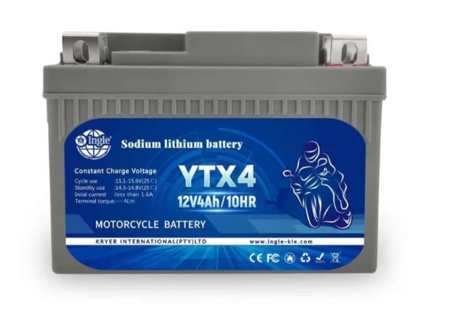 Ingle YTX4 12v 4ah Sodium Lithium Motorcycle Battery - YTX4
