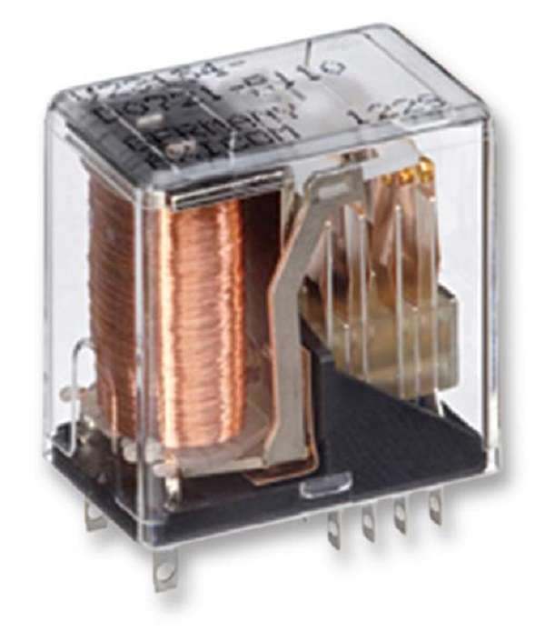 Axicom (6-1393808-5) Power Relay, DPDT, 5 VDC, 2 A, PCB, DC