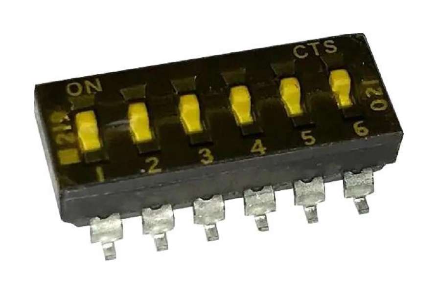 Cts (219-6MST) DIP / SIP Switch, SPST, 50 V, 100 mA