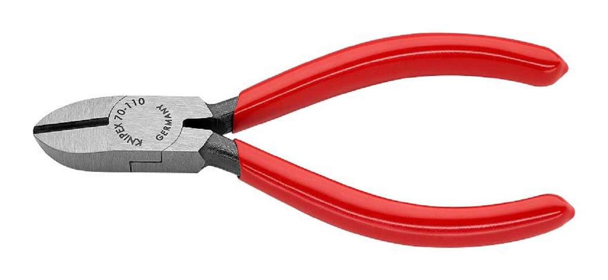 Knipex (70 01 110) Cutter, Precision, 110 mm, Diagonal, 3 mm, 62 °