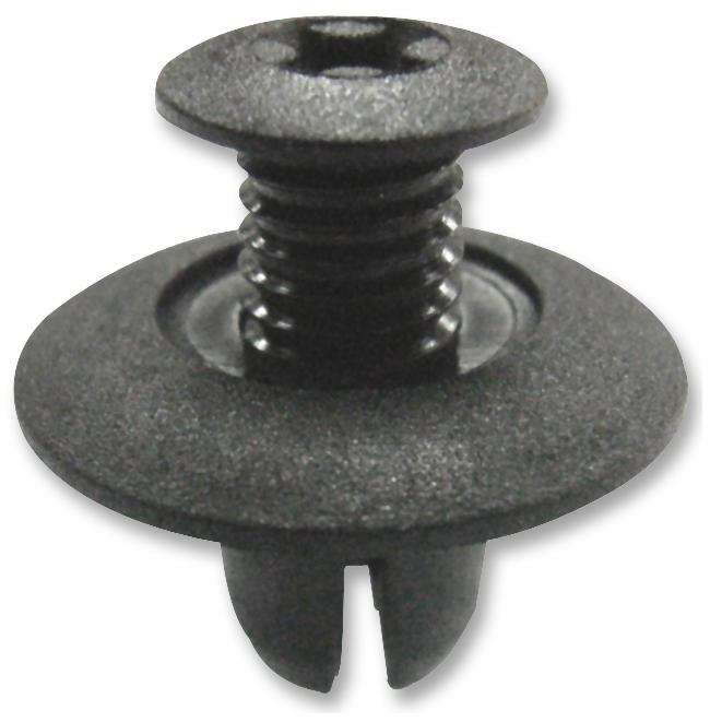 Duratool D01498 Rivet, Snap, Nylon 6.6, 8 mm Mounting Hole 100 Pack