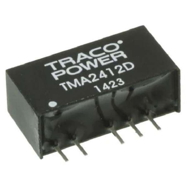 Traco Power (TMA 2412D) Isolated Through Hole DC/DC Converter,, Output 12V