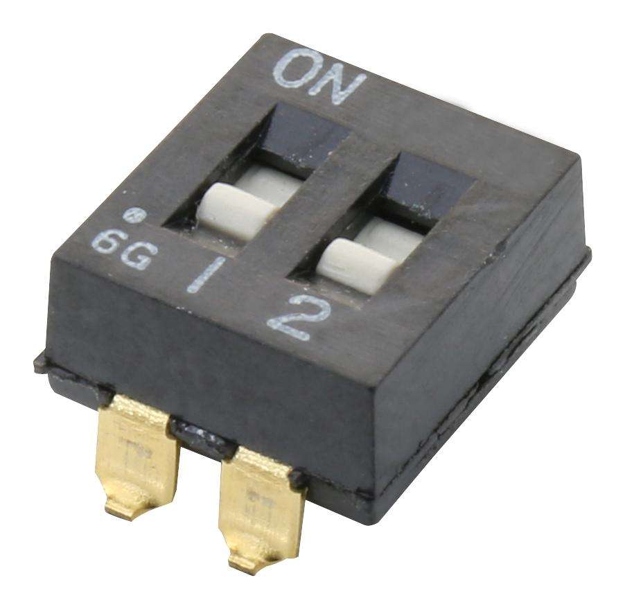 Alcoswitch (1825059-6) DIP / SIP Switch, 2 Circuits, SPST, 24 V, 100 mA