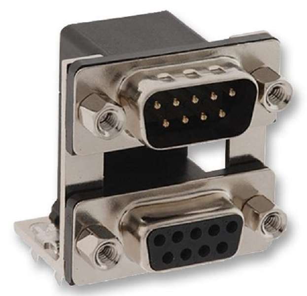 Norcomp (178-009-413R571) Stacked D Sub Connector, Dual Port, 9 Contacts