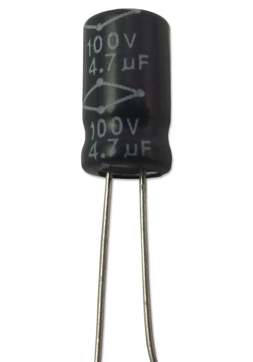Multicomp Pro (MCNP100V475M6.3X11) Electrolytic Capacitor, 4.7 µF, 100 V