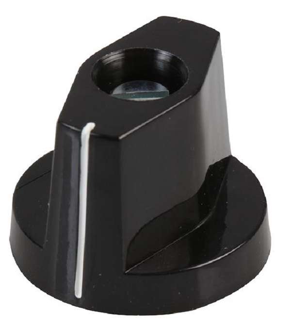 Mentor (352.61) Knob, Round Shaft, 6 mm, Plastic