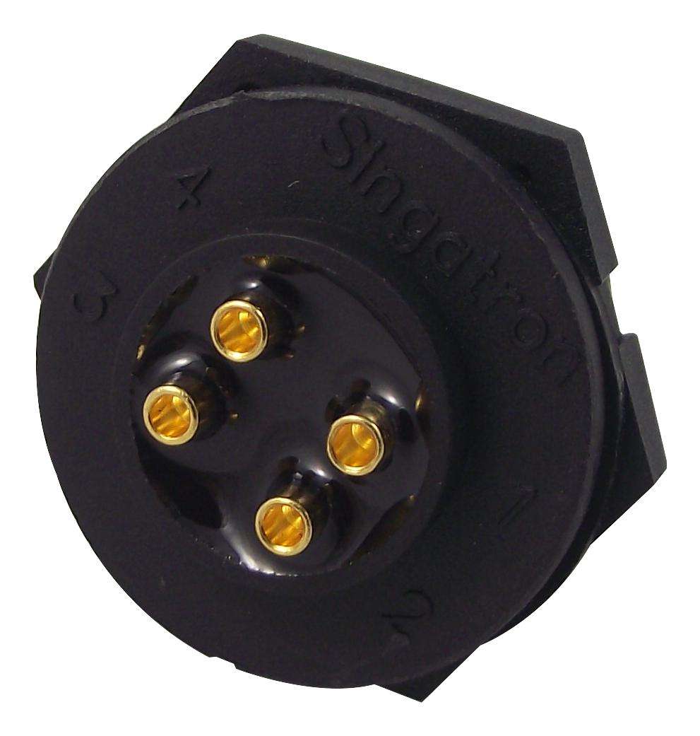 Multicomp Pro (2CT3002-W04300) Circular Connector, Plug, 4 Contacts