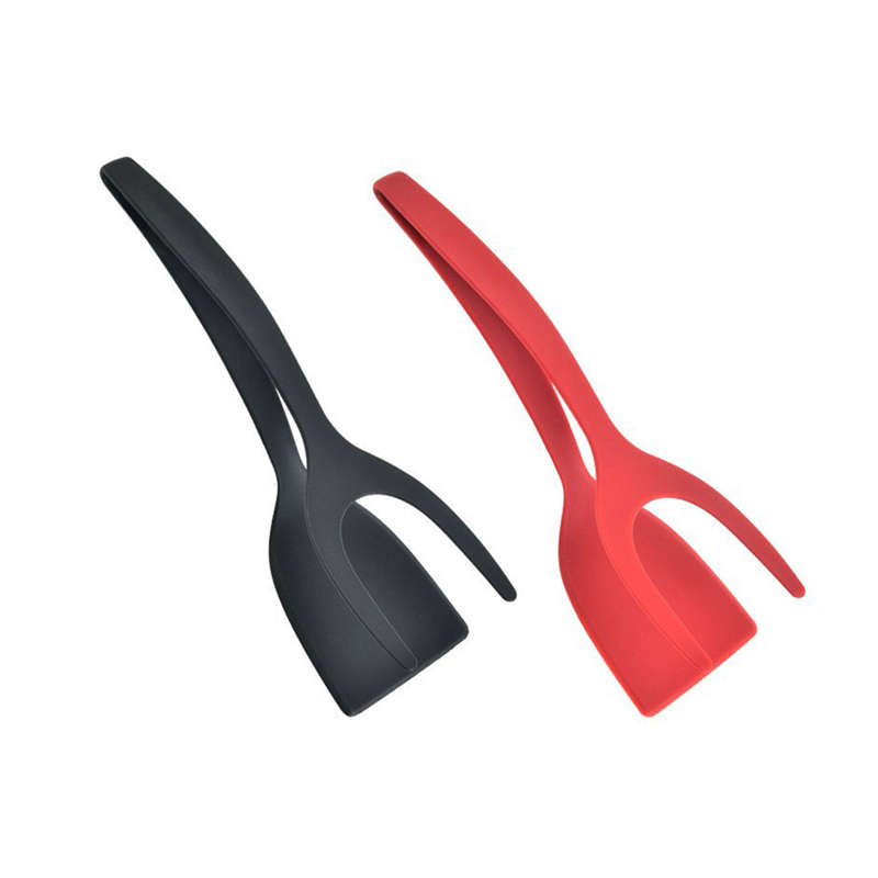 Fried Egg Double Spatula Pancake Bread Clamp Barbecue Shovel Tongs