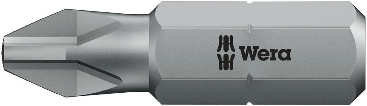 Wera (05072080001) Hex Driver Bit, Pozidriv, PZ1 Bit, 25 mm Overall
