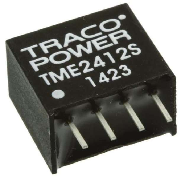 Traco Power (TME 2412S) Isolated Through Hole DC/DC Converter, 12V, 80mA