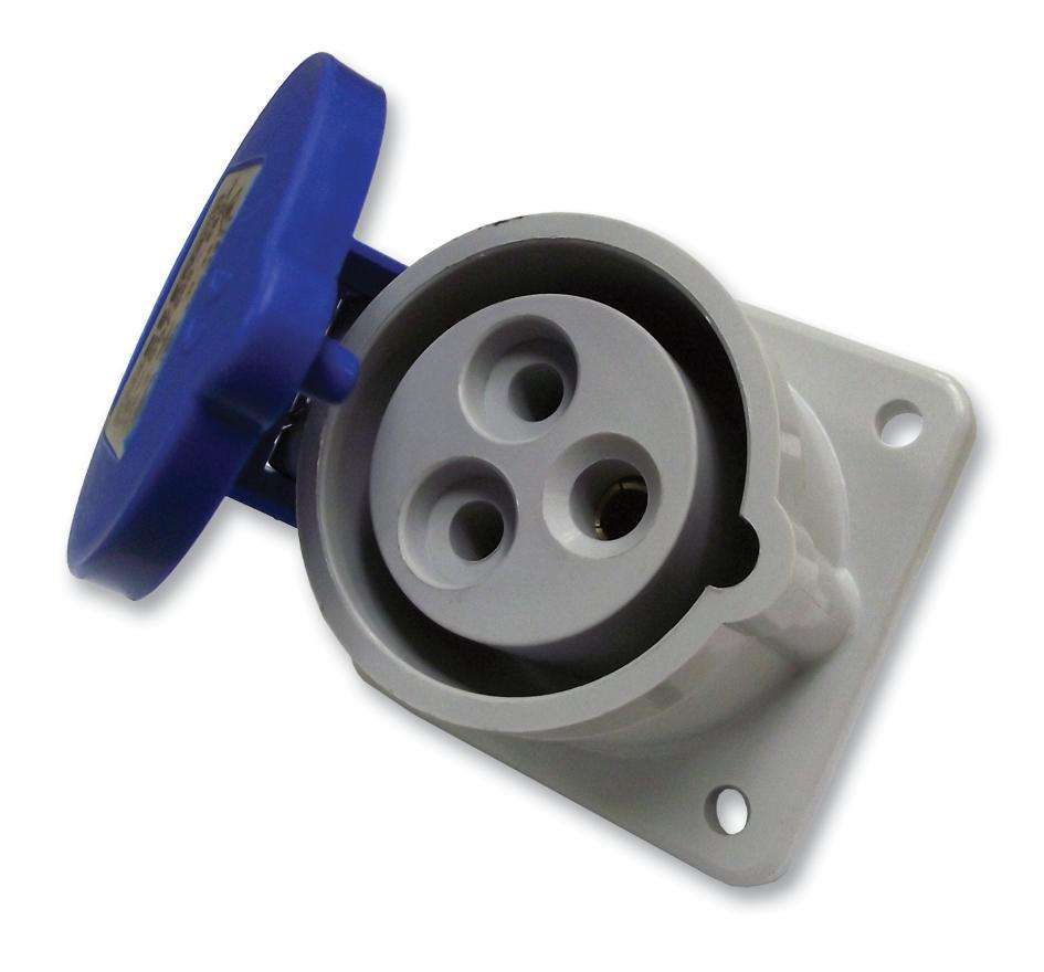 Ceenorm (1311) Pin & Sleeve Connector, 16 A, 240 V, Panel Mount