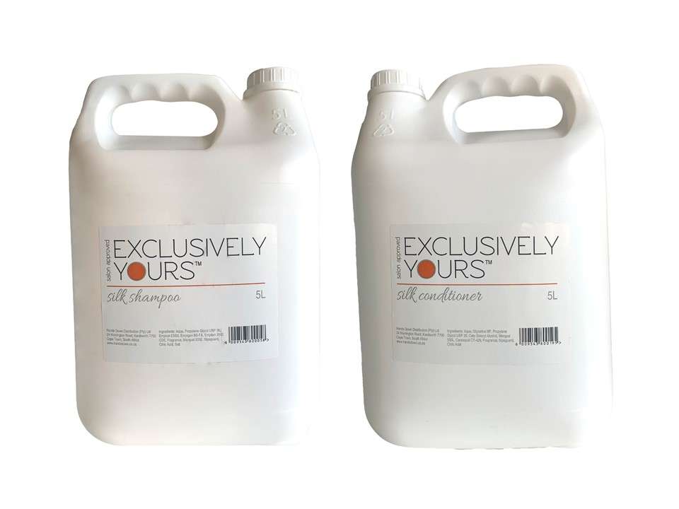 Exclusively Yours Silk Shampoo & Conditioner 5L set