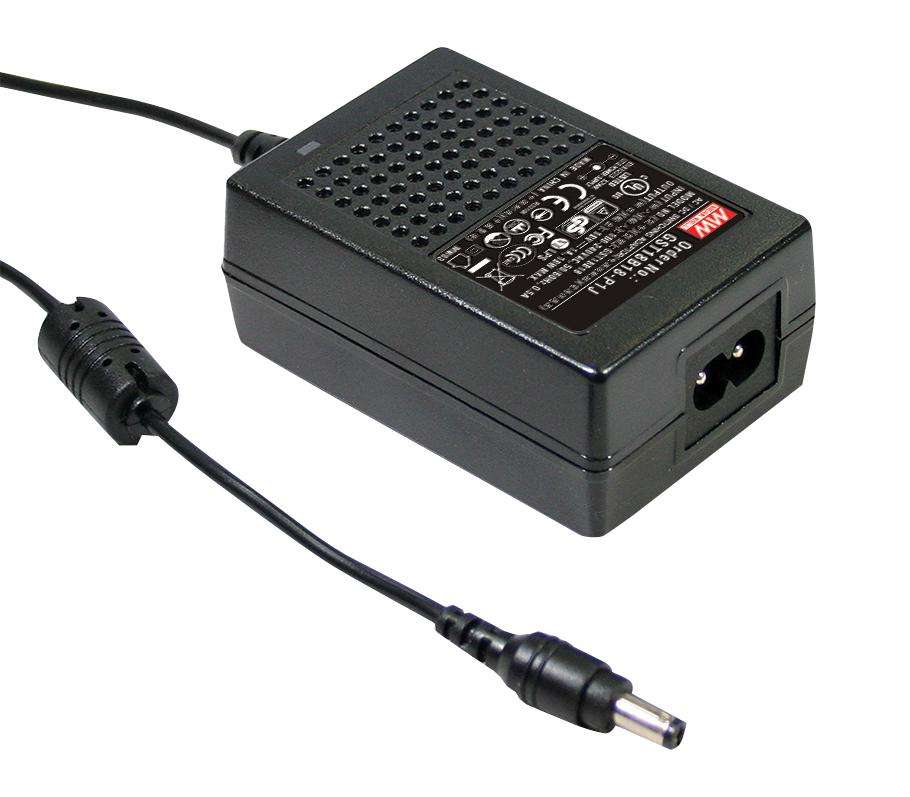 Mean Well (GST18B05-P1J) AC/DC Power Supply, 1 Output, 15 W, 5 VDC, 3 A