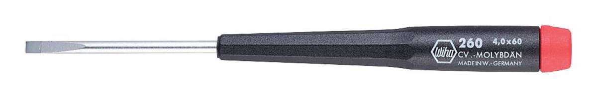 Wiha (26025) Screwdriver, Slotted, 50 mm Blade, 2.5 mm Tip, 145 mm Overall