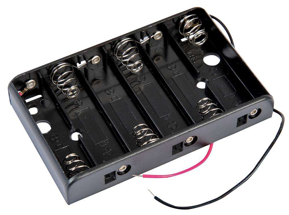 Multicomp Pro (MP000334) Battery Holder, Flat, Wired, 6 x AA