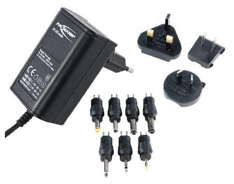 Ansmann (1209-0000) AC/DC Power Supply, 3 to 12V Adjustable