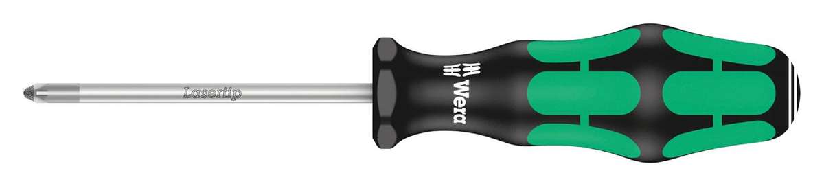 Wera (355 PZ1 X 80) Z1 X 80mm Kraftform Plus Round Blade Screwdriver