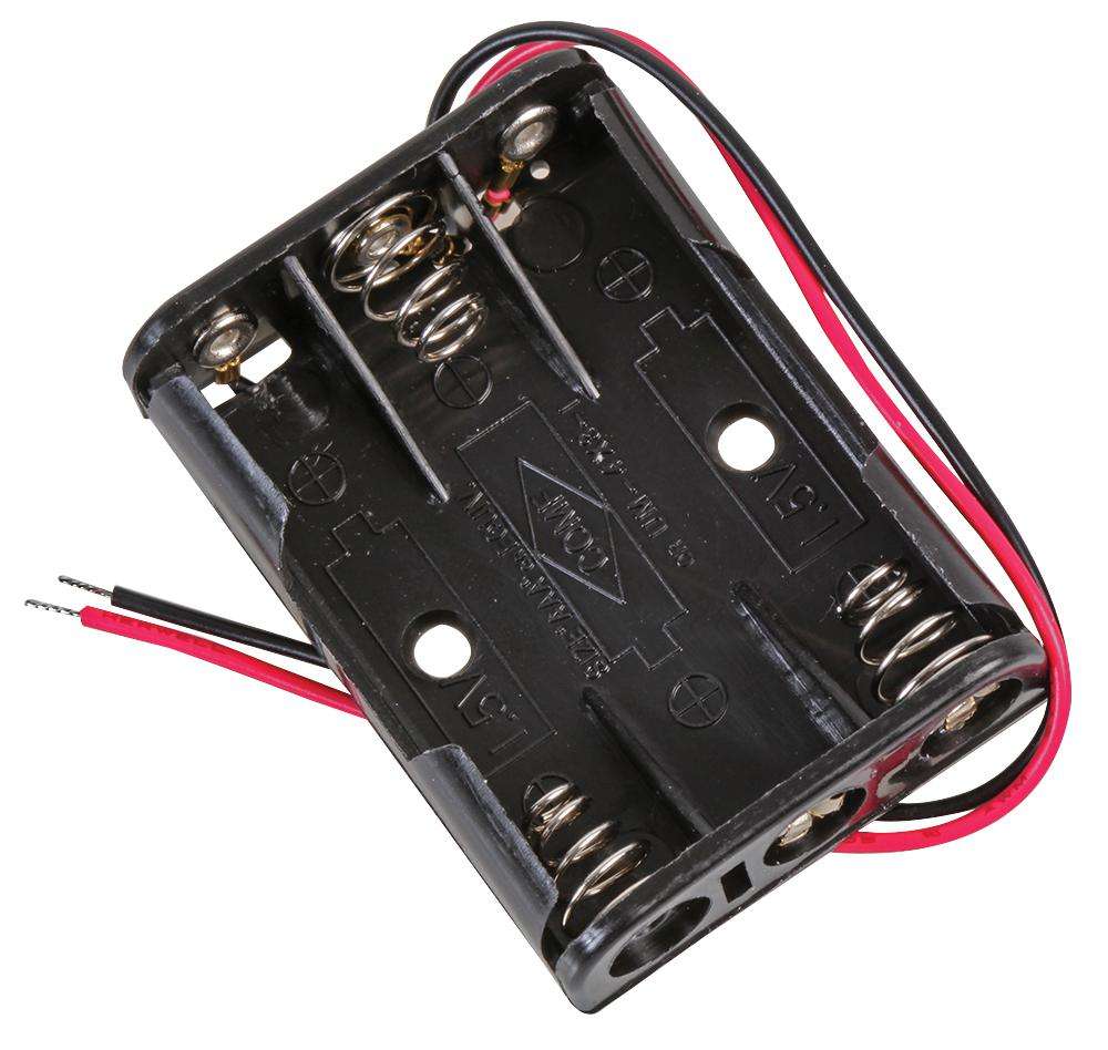 Multicomp Pro (MP000348) Battery Holder, Wired, 3 x AAA