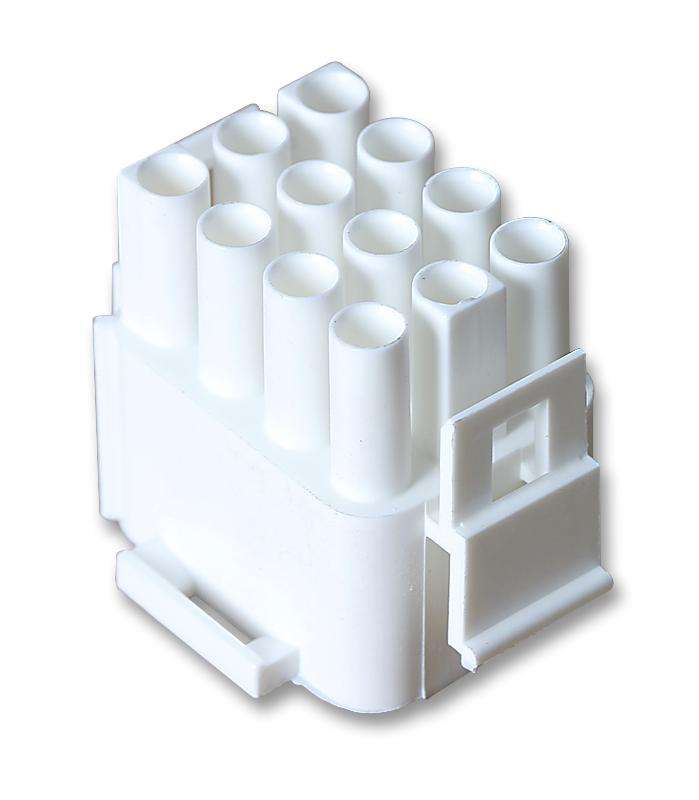 TE Connectivity (350735-4) Connector Housing, Plug, 12 Ways, 6.35 mm