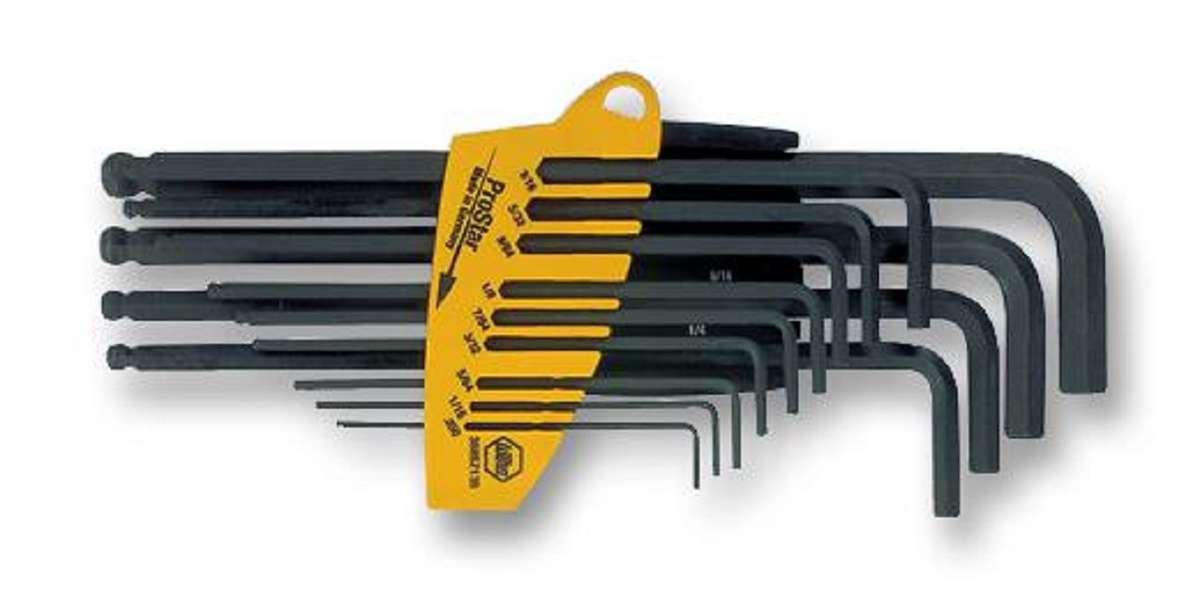 Wiha (SB 369 SZ 13B) Hex Key Set, Ball-End, L-Key, 13 Pieces