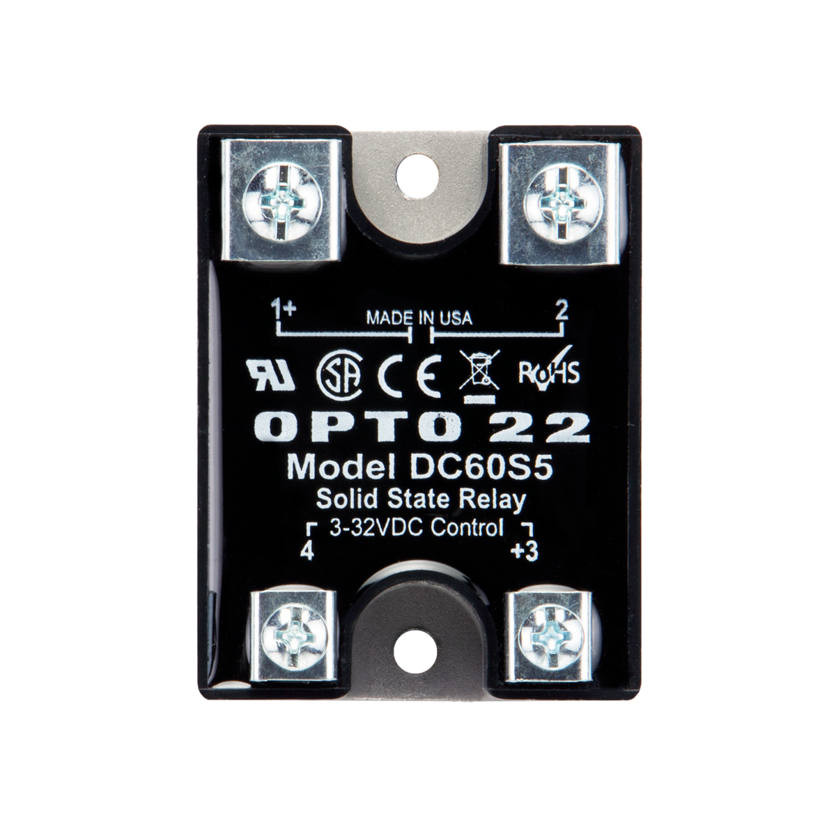 Opto 22 (DC60S5) Solid State Relay, 5 A, 60 VDC, Panel Mount