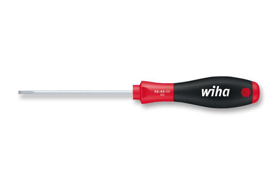 Wiha (302-8) Screwdriver, Slotted, 175mm Blade, 8mm Tip