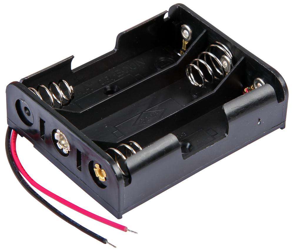Multicomp Pro (MP000331) Battery Holder, Wired, 3 x AA