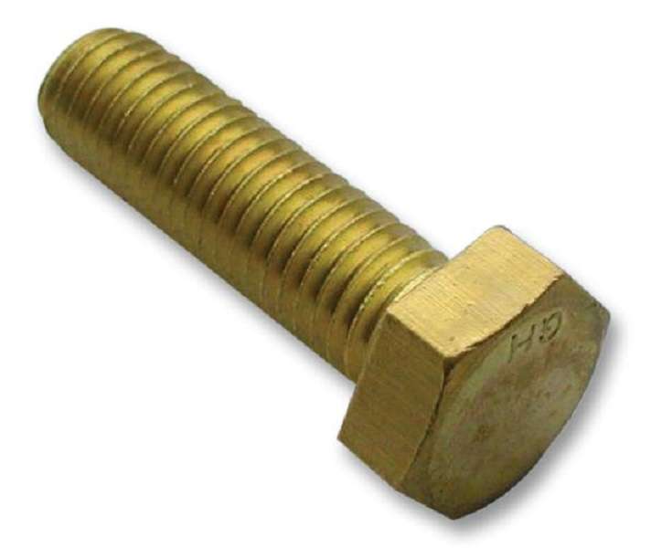 TR Fastenings (M616 HHBRSCS100-) Set Screw, M6, 16 mm, Brass, Hex Head