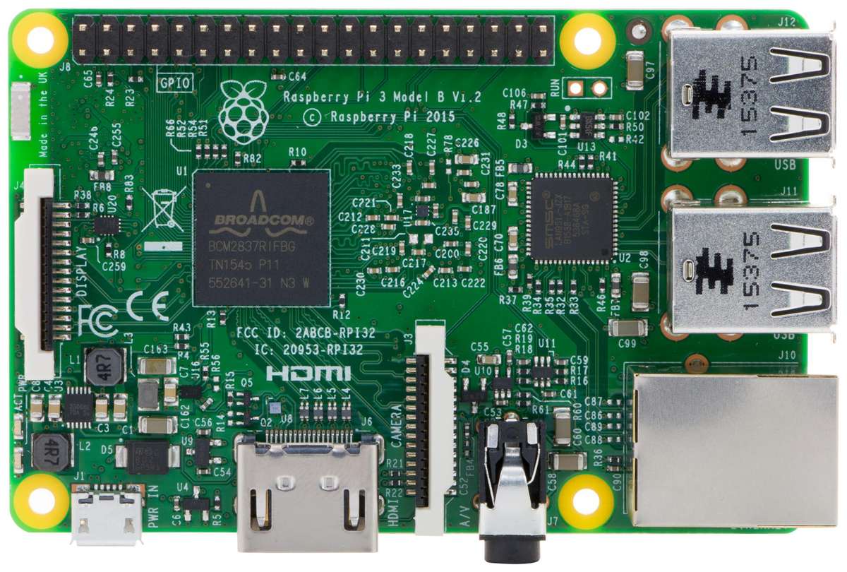 Raspberry-Pi (RASPBERRYPI3-MODB-1GB) Raspberry Pi3 B, Quadcore 64bit, 1GB
