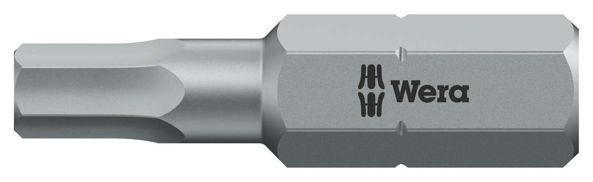 Wera (05056320001) Hex Driver Bit, Hex, 4mm Bit, 25 mm Overall